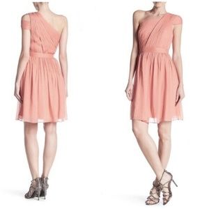 J. Crew silk chiffon Cara dress - mauve